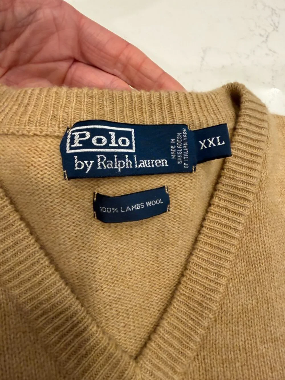 Men's Ralph Lauren Polo Lambs Wool sweater XXL